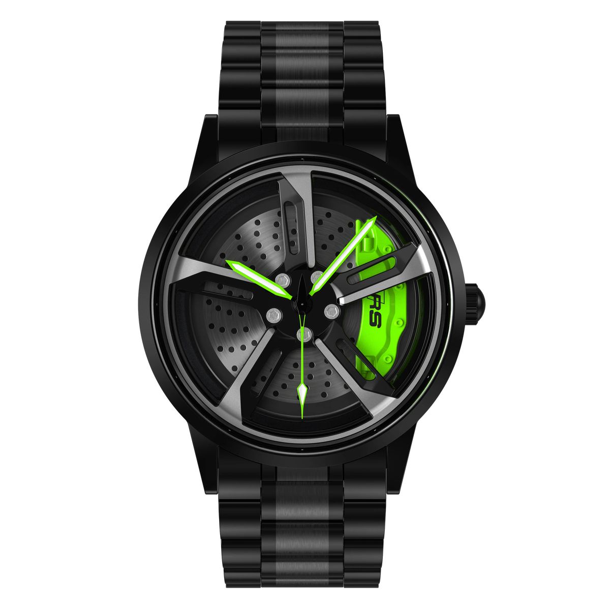 Luxury Car Wheel Rim Watch Premium Stainless Steel Sports Wrist Watch for Men