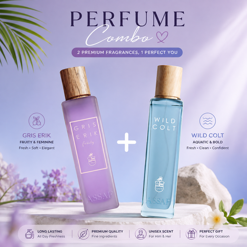Assaf Perfumes Luxury Combo Gris Erik Family & Wild Colt | اقة عطور عساف الفاخرة – جريس إريك فاميلي و وايلد كولت