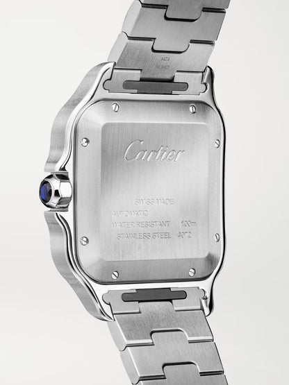 Cartier Santos Automatic Stainless Steel Watch | ساعة كارتييه سانتوس أوتوماتيكية من الفولاذ المقاوم للصدأ