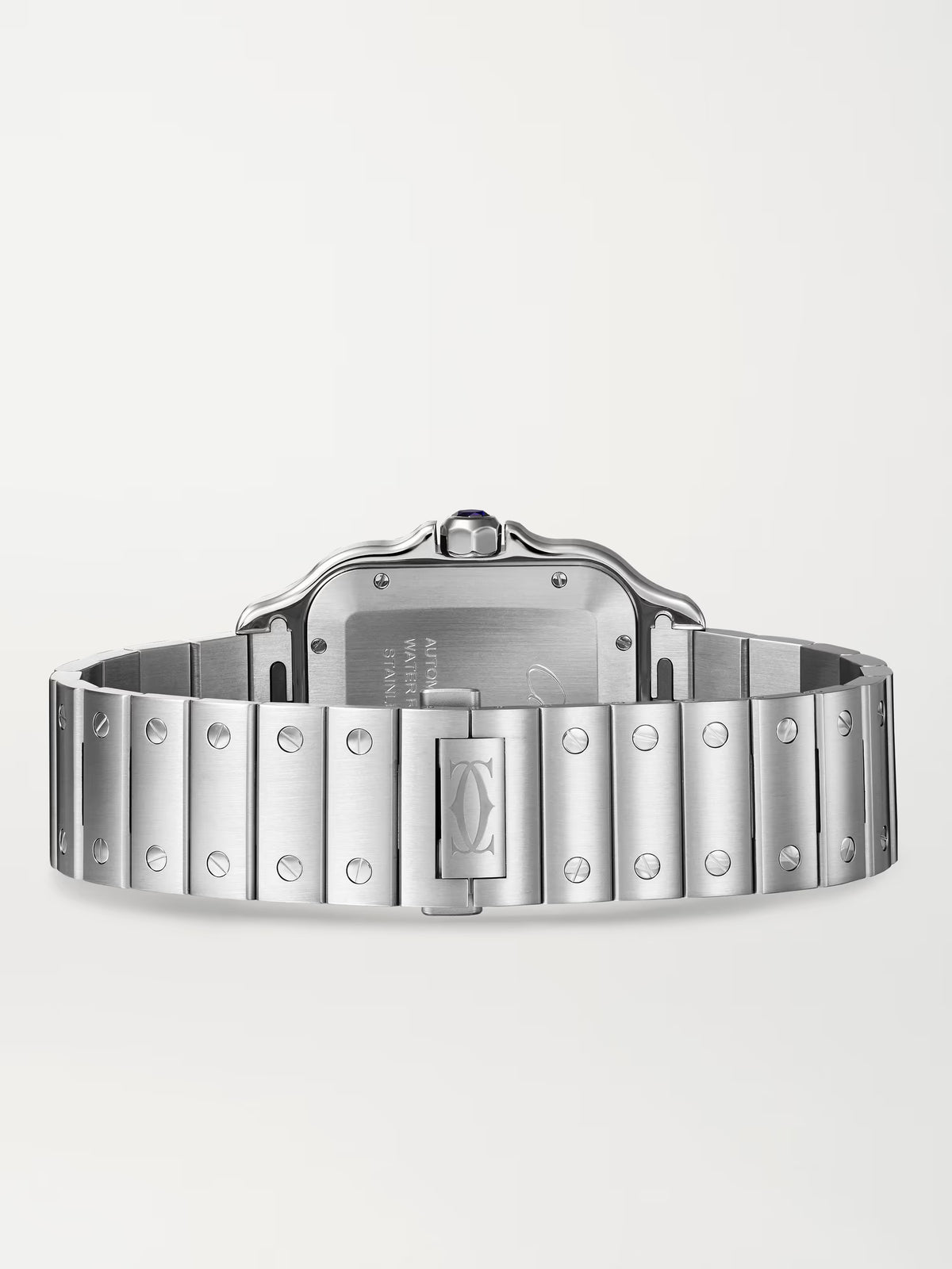 Cartier Santos Automatic Stainless Steel Watch | ساعة كارتييه سانتوس أوتوماتيكية من الفولاذ المقاوم للصدأ